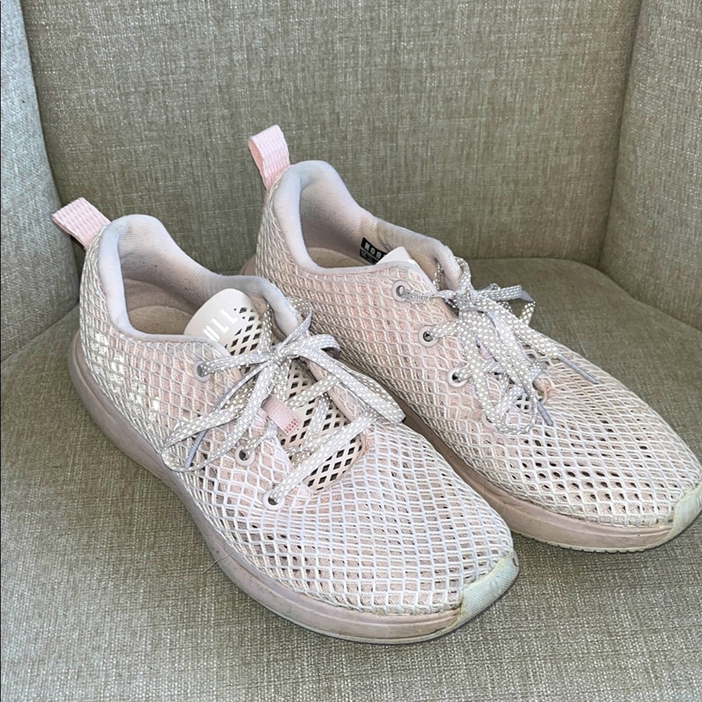 NoBull Baby Pink Knit Runner Shoes